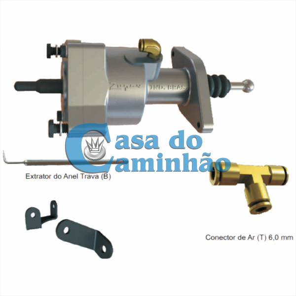 KIT SERVO EMBREAGEM COMPLETO - FORD NOVO CARGO PANDA - SPF63