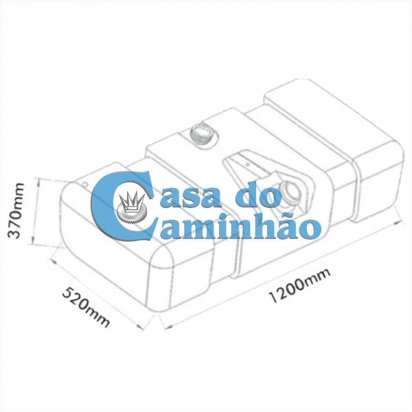 TANQUE DE COMBUSTÍVEL 150L - MERCEDES 709 / 710 - 9794700103