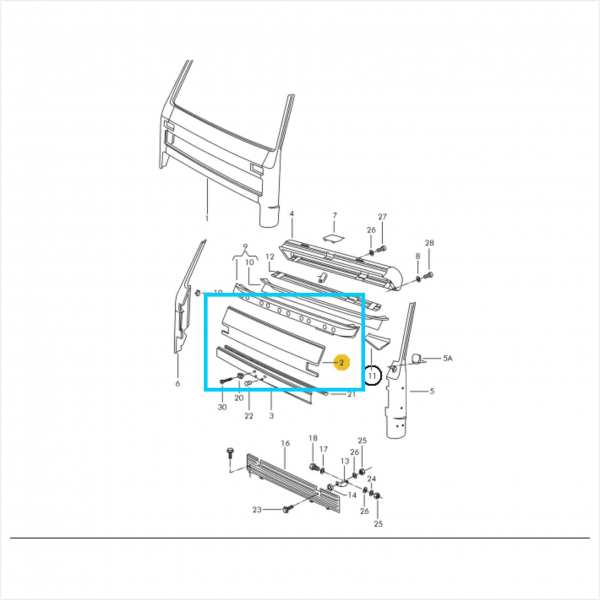 MOLDURA ACABAMENTO PARACHOQUE - FORD CARGO 815 1C4517A861AC