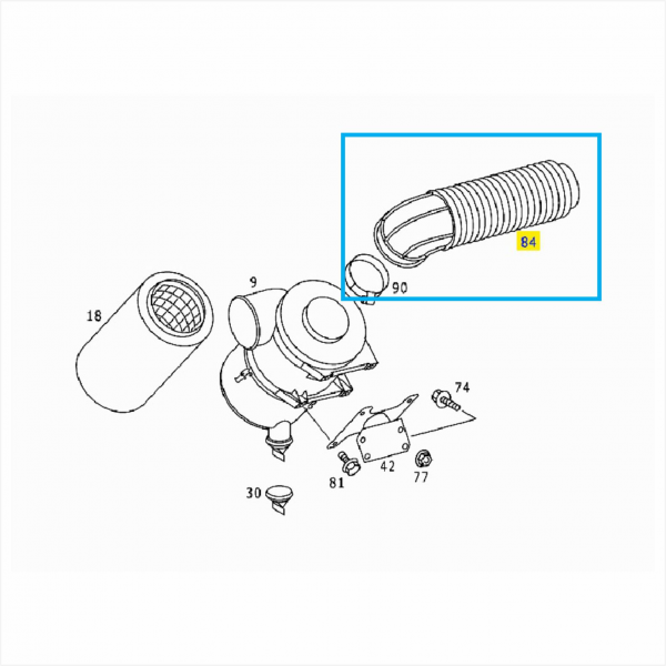    MANGUEIRA DE AR - MERCEDES ATRON 6955280182