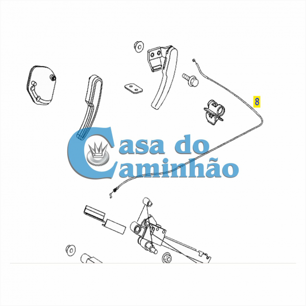 CABO ABERTURA CAPO - MERCEDES ACCELO 2010 2011 2012 2013/...