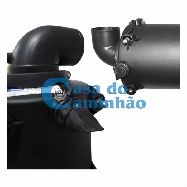 CONJUNTO CARCAÇA DO FILTRO DE AR - FORD CARGO 815e / 815s / 915 - 4C459600AA