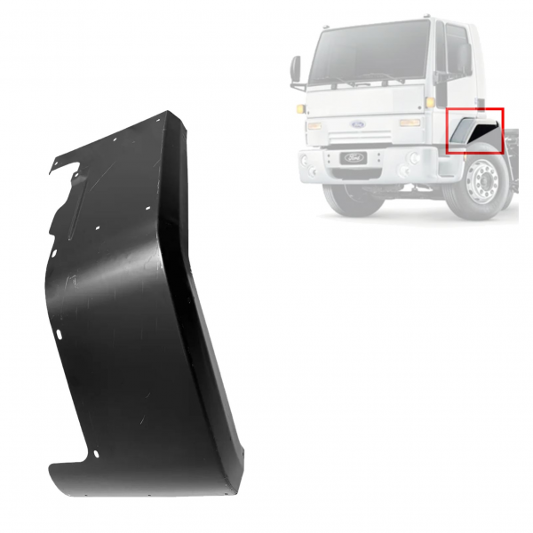 PARALAMA LATA ESQUERDO DA CABINE - FORD CARGO 1317 1517 1717
