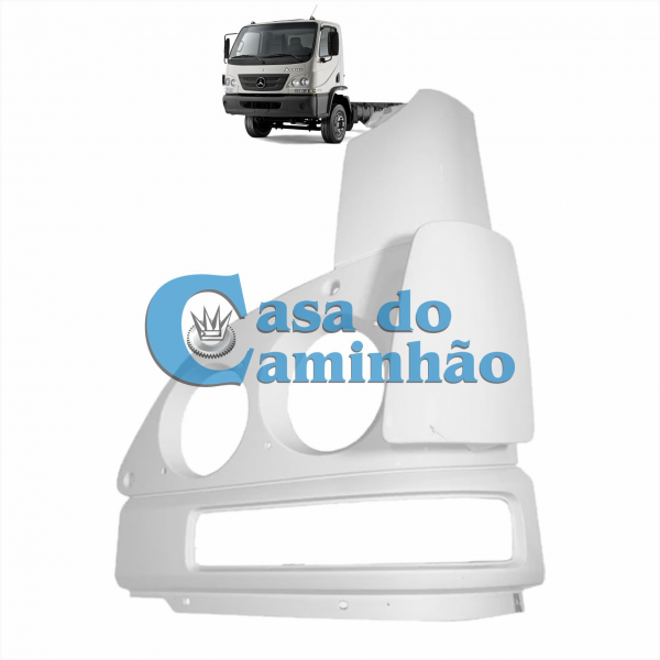 MOLDURA ARO DO FAROL ESQUERDO - MERCEDES ACCELO - ...