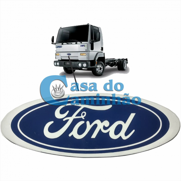 EMBLEMA FRONTAL DA GRADE RESINADO - FORD CARGO - XX458K141AA