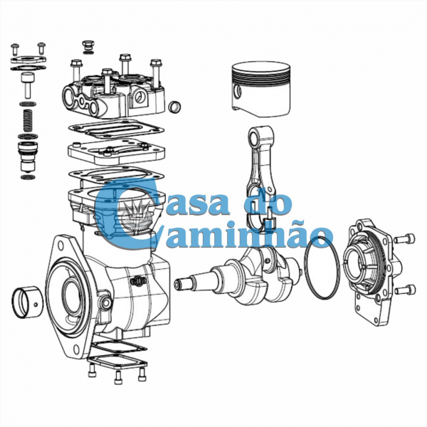 COMPRESSOR DE AR - VOLKSWAGEN  8.150 / 9.150 / 13.170 4948553