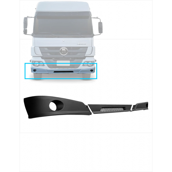 SPOILER BIGODE DO PARACHOQUE - MBB ATEGO 1719 / 1725 / 1726