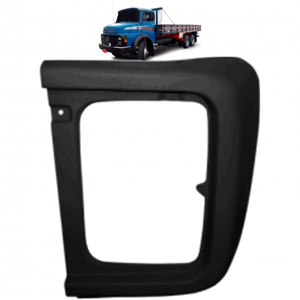 MOLDURA DO FAROL DIREITO - MERCEDES CARA PRETA - 3316980179