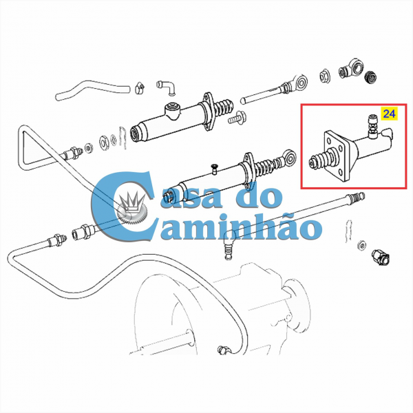 KIT SERVO DE EMBREAGEM - MERCEDES ACCELO 815 / 1016