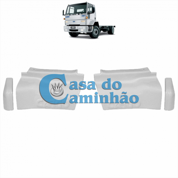 PAR DE CHINELERA DA PORTA - FORD CARGO 1985 A 2012 - TAPA ESTRIBO