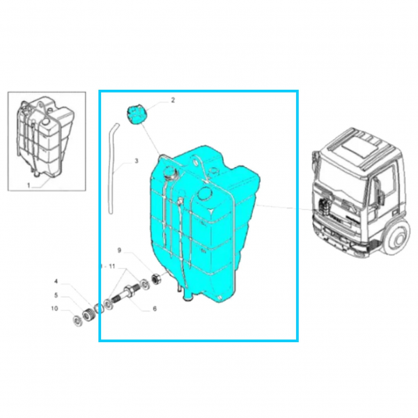 Tanque Expansao Iveco Reserplastic
