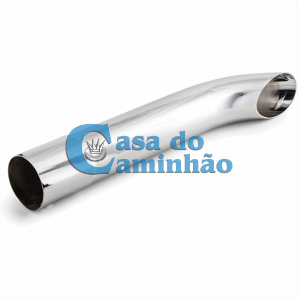 PONTA DO SILENCIOSO ESCAPE - CROMADA TRÊS POLEGADAS E MEIA - CHANFRADA