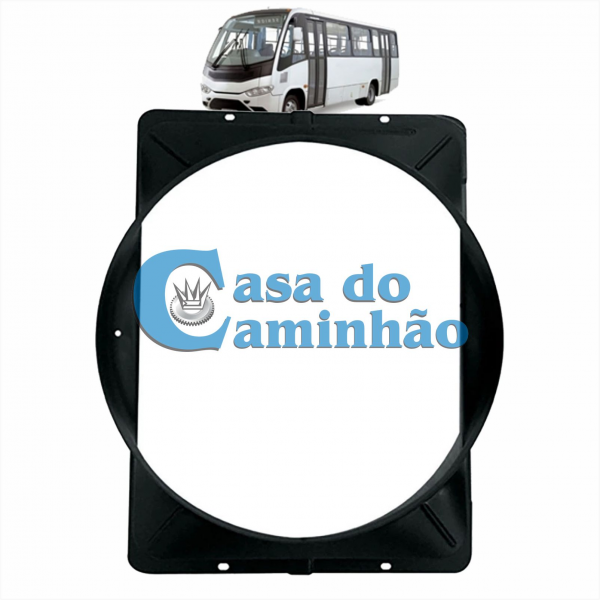 DEFLETOR DE AR DO RADIADOR - MERCEDES LO 914 / 915 2001 A 2004