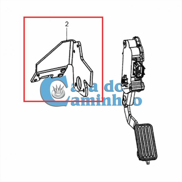 Suporte Pedal Acelerador Suk