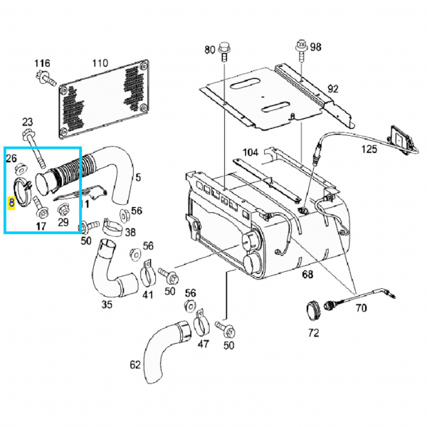 Abracadeira Metalica Turbina Mbb Reserplastic