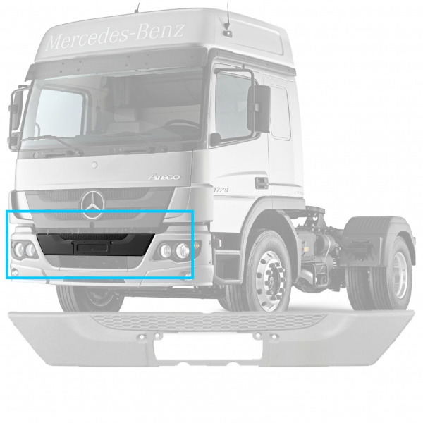 GRADE INFERIOR DIANTEIRA - MERCEDES ATEGO 2012/.. ...