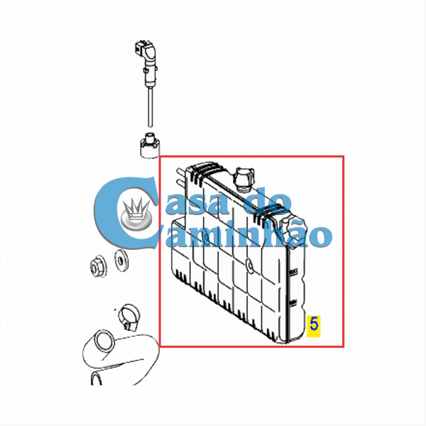 RESERVATÓRIO ÀGUA RADIADOR  - MERCEDES ACCELO - A9795000449