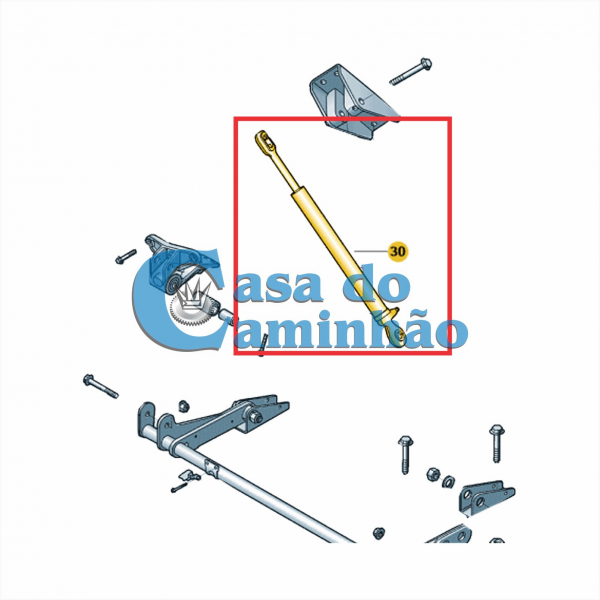 CILINDRO BASCULAR DA CABINE - VOLKSWAGEN CONSTELLATION