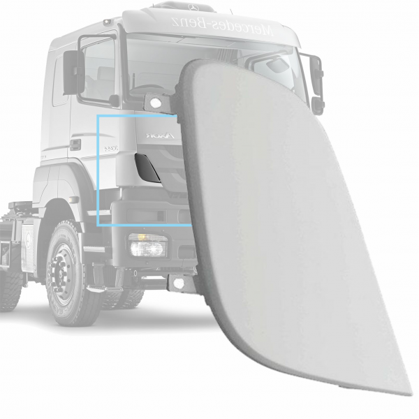 TAMPA ACABAMENTO DEFLETOR LATERAL LD - MBB AXOR - ...