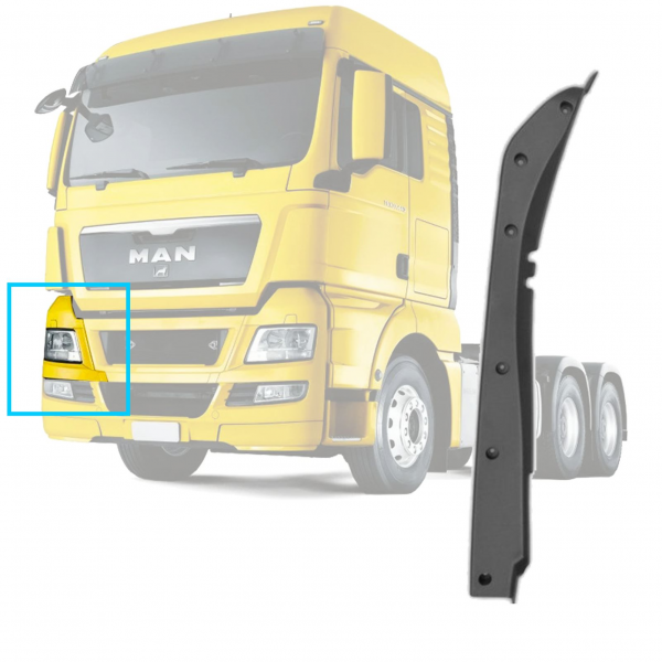 ACABAMENTO DA PONTEIRA PARACHOQUE LD - MAN TGX - 8...