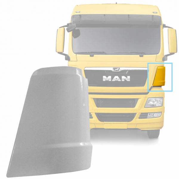 DEFLETOR EXTERNO COLUNA ESQUERDA - VW MAN TGX - 81...