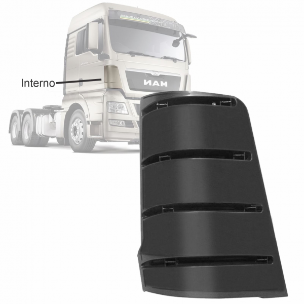 DEFLETOR INTERNO DA COLUNA DIREITA - MAN TGX - 2V5...