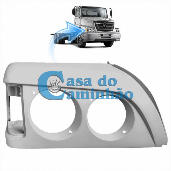 MOLDURA DO ARO DO FAROL DIREITO - MERCEDES ATRON - 6948800174