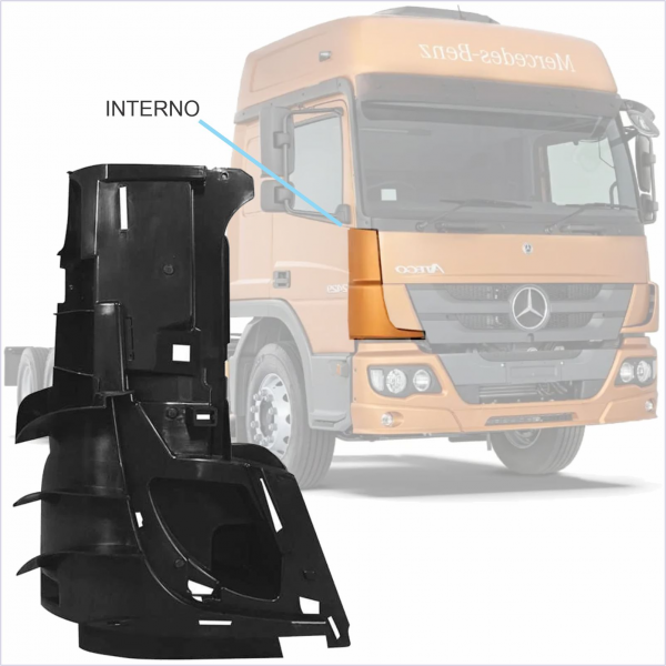 DEFLETOR INTERNO DA COLUNA DIREITA - MB ATEGO - 95...