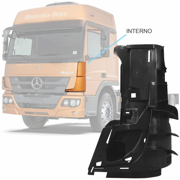 DEFLETOR INTERNO DA COLUNA ESQUERDA - MB ATEGO - 9...