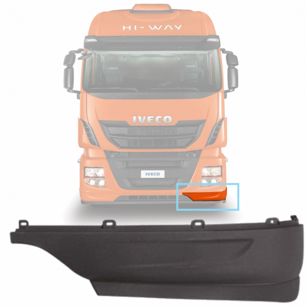 PONTEIRA DO SPOILER ESQUERDO - IVECO NOVO STRALIS 5801562166