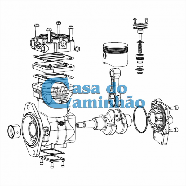 COMPRESSOR DE AR - FORD CARGO 814 / 815 CUMMINS - 3285923