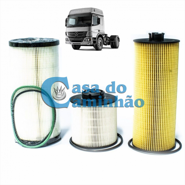 KIT DE FILTRO ÓLEO / COMBUSTÍVEL / RACOR - MERCE...