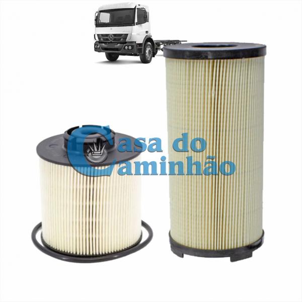 KIT FILTROS DE COMBUSTÍVEL - MERCEDES ATEGO EURO V - 0004779915