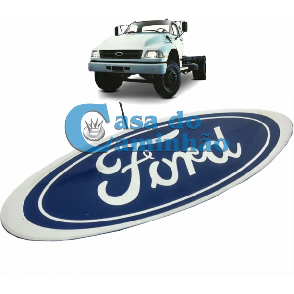 EMBLEMA FRONTAL DA GRADE RESINADO - FORD CARGO - XC458K141A