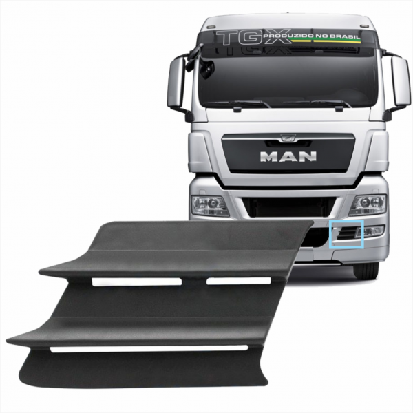 Tampa Do Farol Auxiliar Le Man Tgx Bl Fibras*