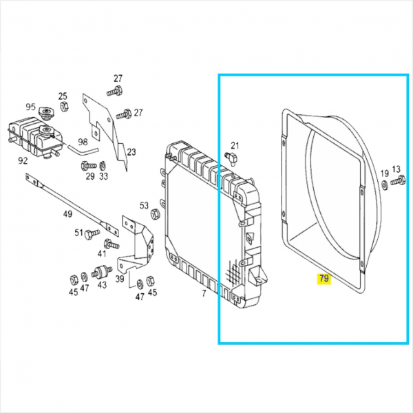 Defletor Ar Mb 710 Reserplastic