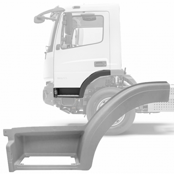 PARALAMA ESTRIBO ESQURDO - MBB ATEGO CANAVIEIRO - 9586603701
