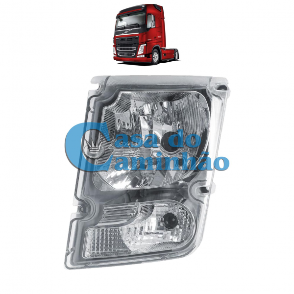    FAROL ESQUERDO COMPLETO - VOLVO VM APÓS 2014 -...