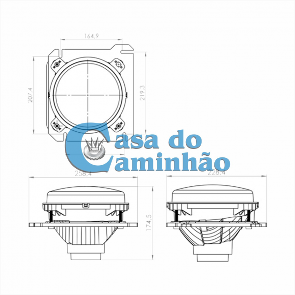FAROL DIANTEIRO ESQUERDO  - VW CONSTELATION Todos 2R2941031