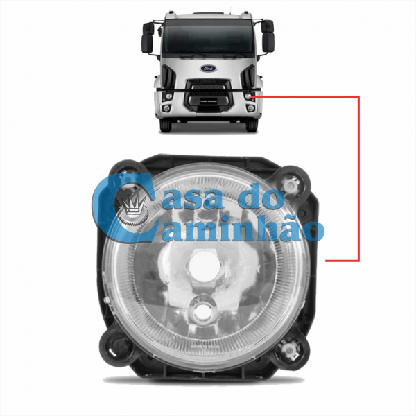 FAROL ESQUERDO ALTA - FORD CARGO 2012 EM DIANTE BC...