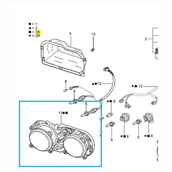 Farol Duplo Ford Cargo Pradolux