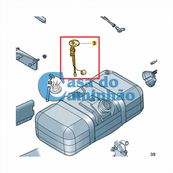 BÓIA DO TANQUE DE COMBUSTÍVEL - VOLKSWAGEN CONSTELLATION - 2V2919183
