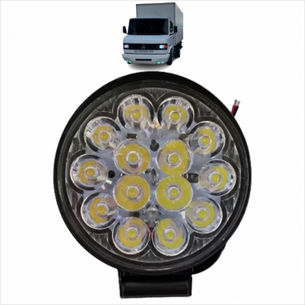 Farol 14 Leds 42w Db Truck*