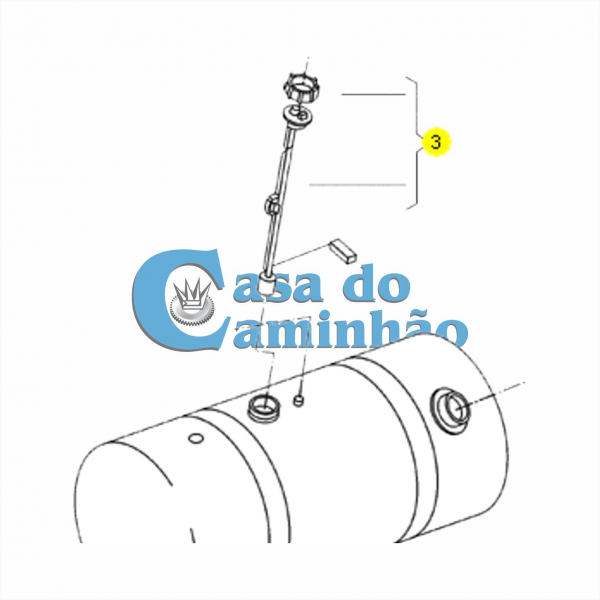 BÓIA DO TANQUE DE COMBUSTÍVEL 275L - CAMINHÕES VOLKSWAGEN E FORD