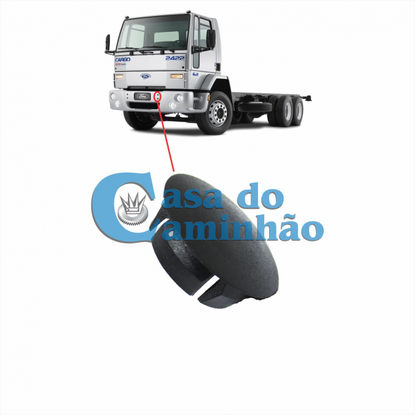 TAMPA DO PARACHOQUE - FORD CARGO 2001 A 2011 - 1C4517F005A