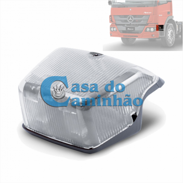 LANTERNA CRISTAL ESTRIBO LD - MBB ATEGO 2429 2430 3730 3026