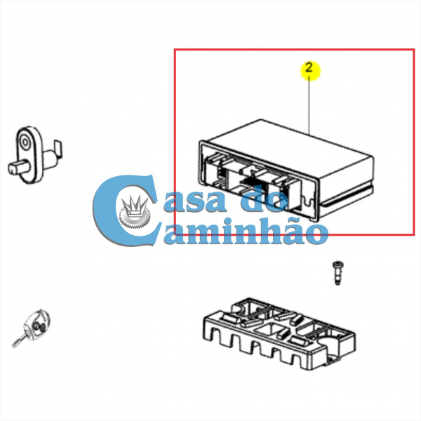 MÓDULO CONFORTO VIDRO - FORD CARGO 2042 / 2842 EC4515k602AA