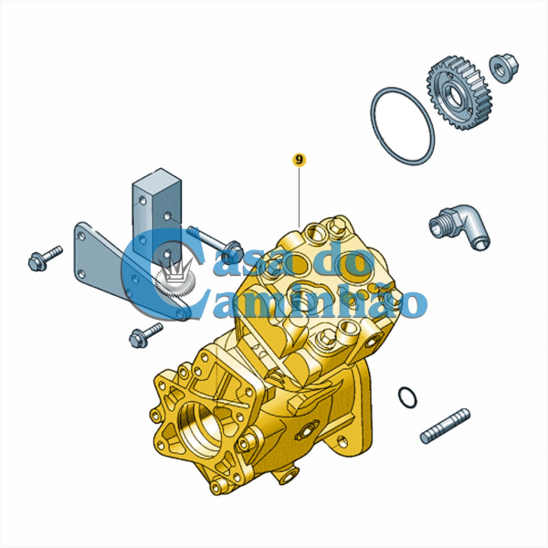 COMPRESSOR DE AR - VOLKSWAGEN DELIVERY 8.160 / 9.160 / 10.160 - 4932265