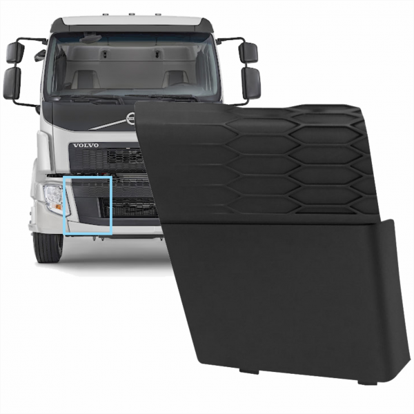 Tampa Parachoque L.d. Volvo Vm 270 Bl Fibras*