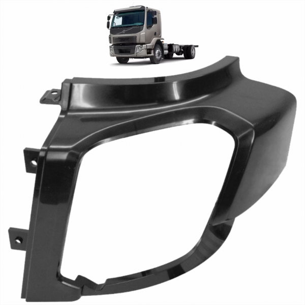 Moldura Do Farol L.e. Volvo Vm 270 Bl Fibras*